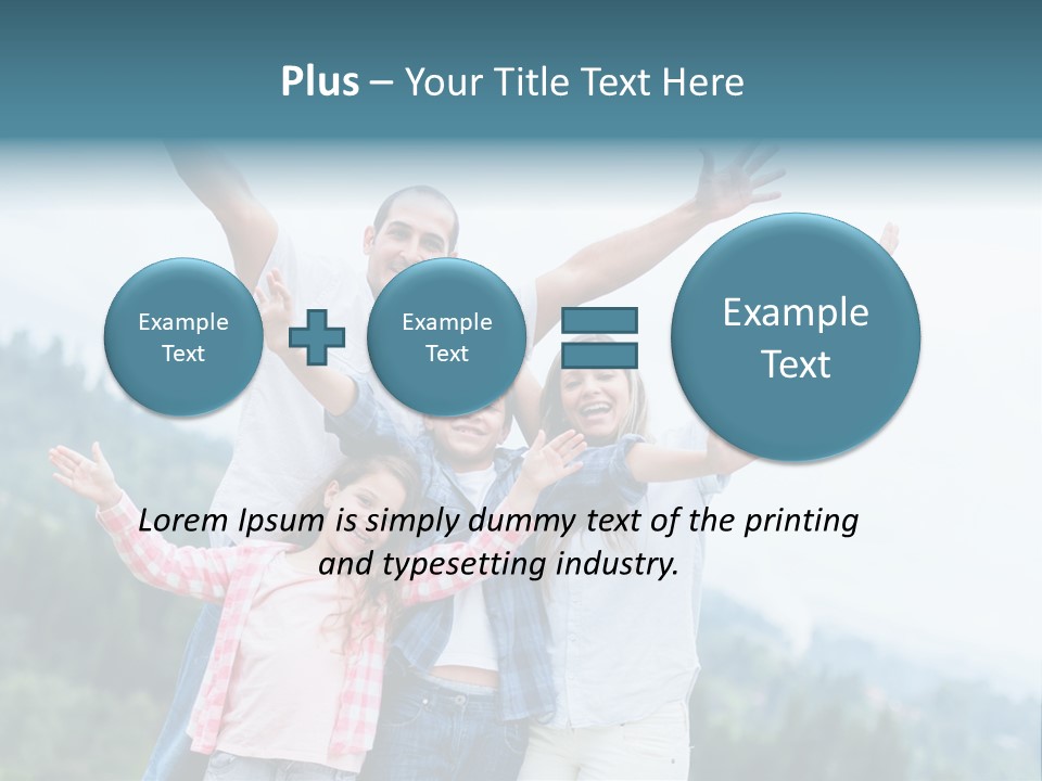 Together Bonding Children PowerPoint Template