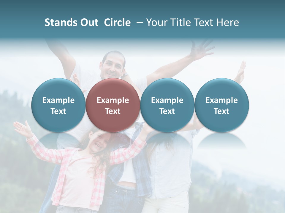 Together Bonding Children PowerPoint Template