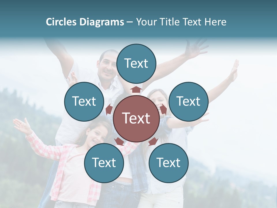 Together Bonding Children PowerPoint Template