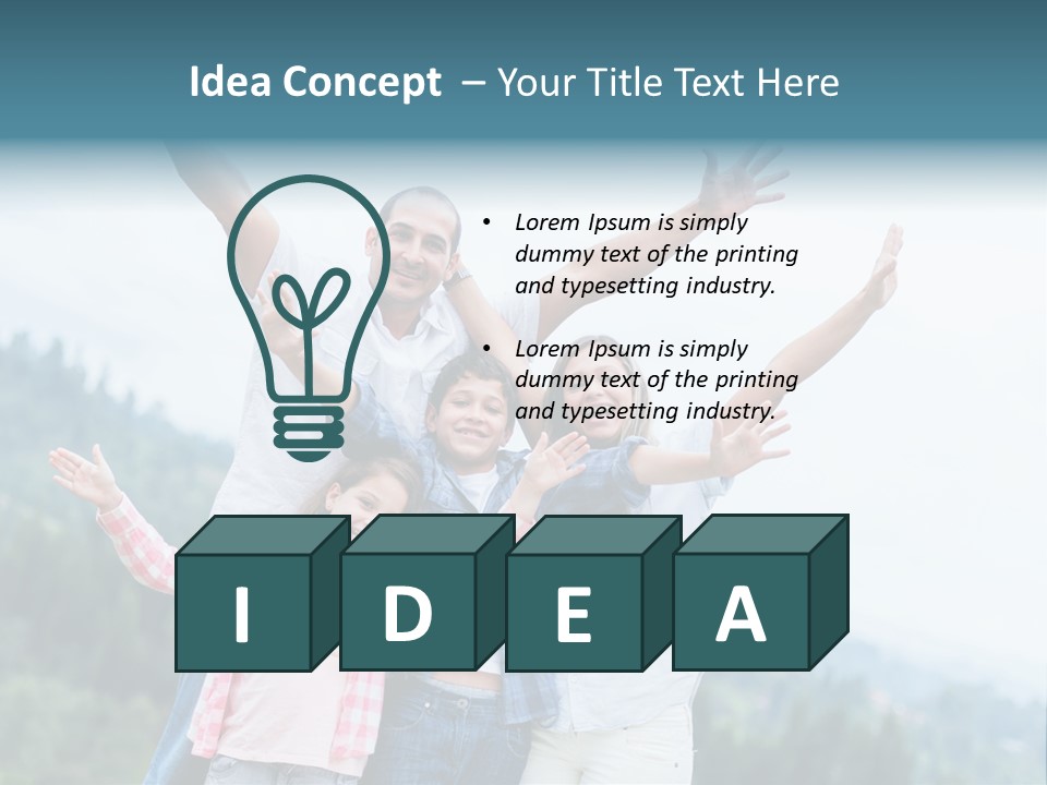 Together Bonding Children PowerPoint Template