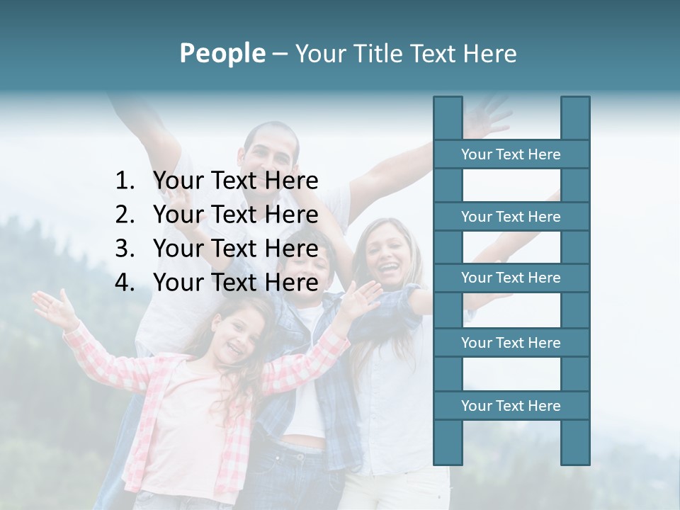 Together Bonding Children PowerPoint Template