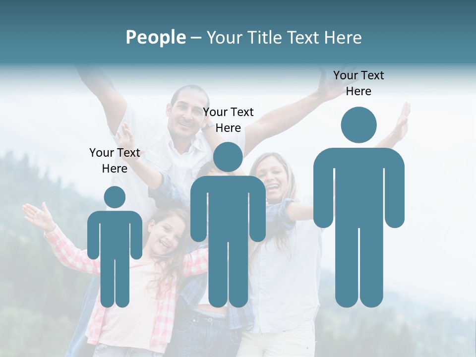 Together Bonding Children PowerPoint Template