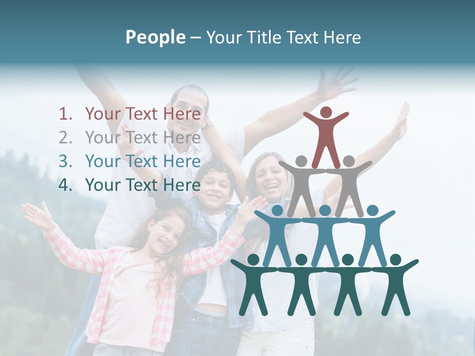 Together Bonding Children PowerPoint Template