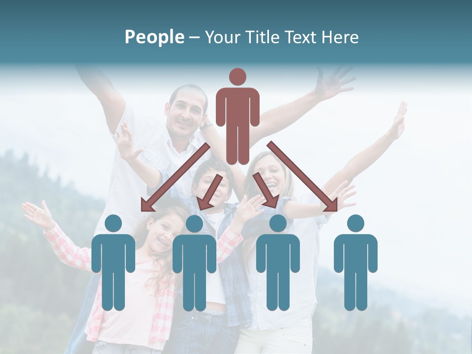 Together Bonding Children PowerPoint Template