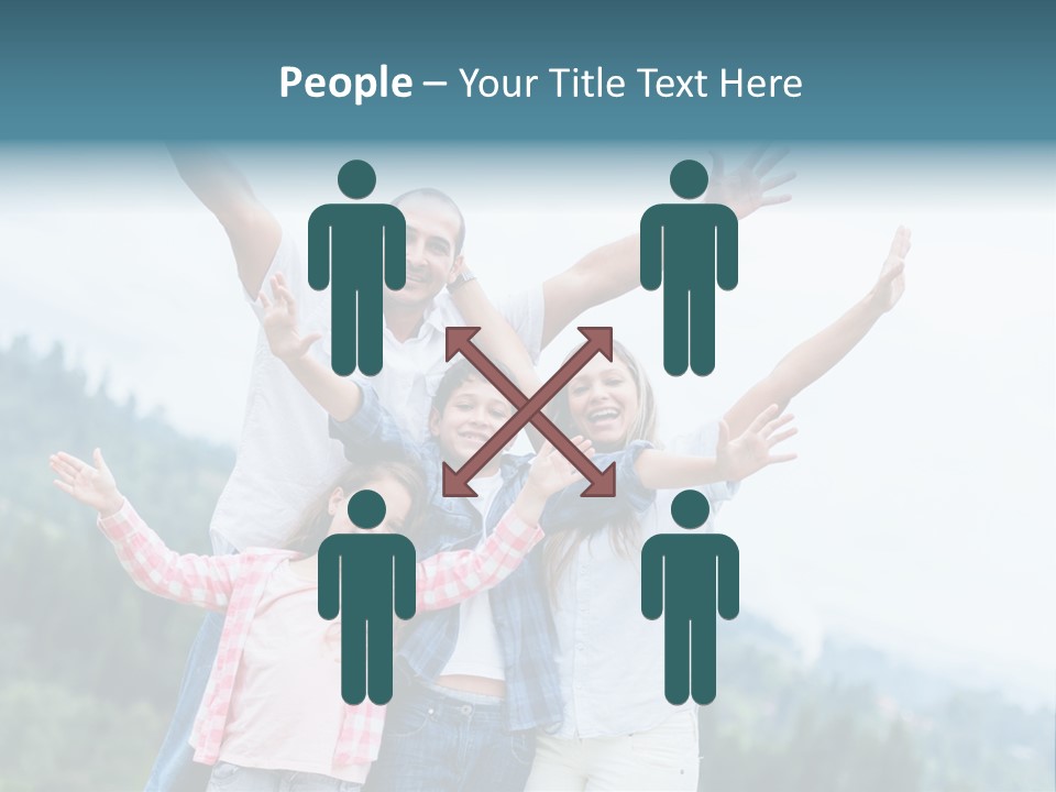 Together Bonding Children PowerPoint Template