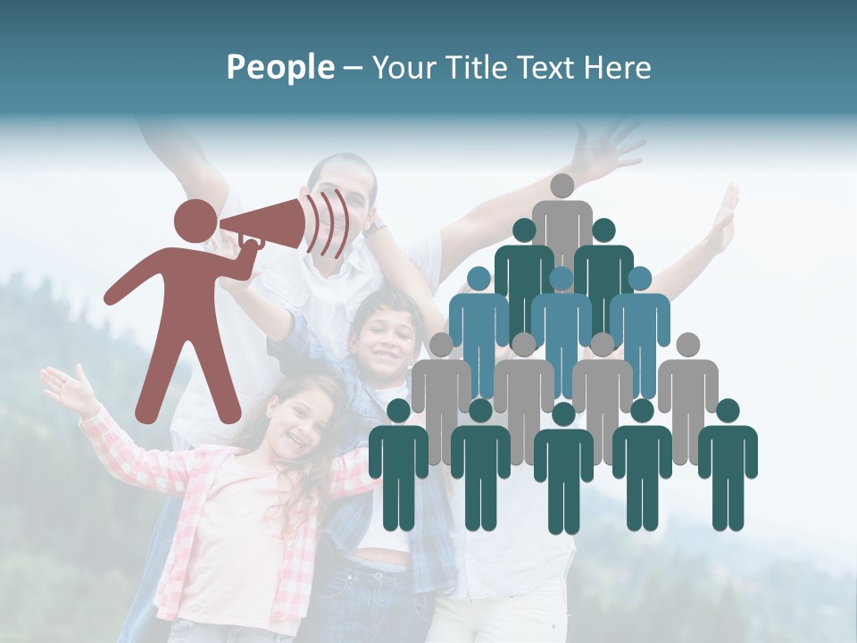 Together Bonding Children PowerPoint Template