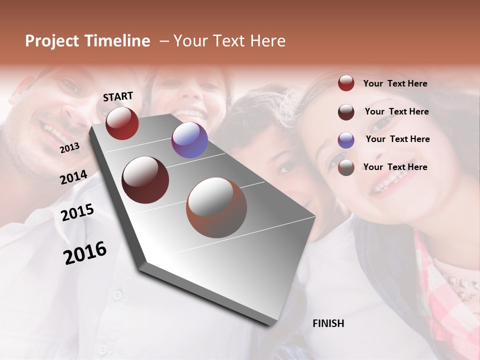Smiling Man Cheerful PowerPoint Template