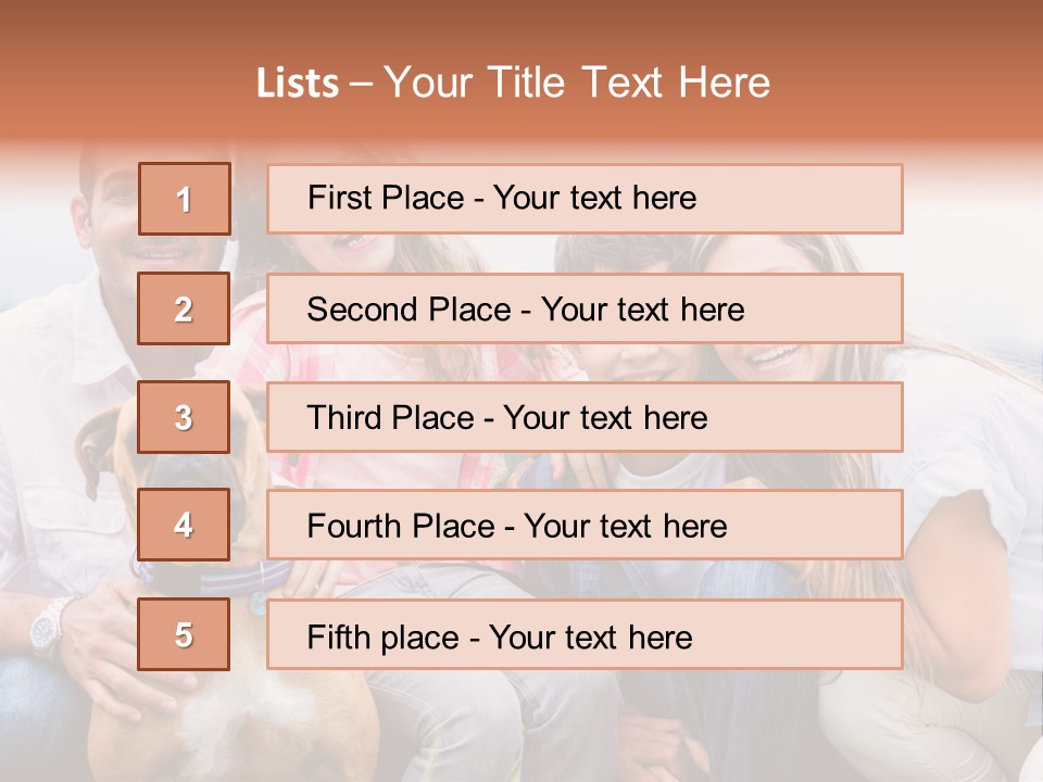 Person Pet Children PowerPoint Template