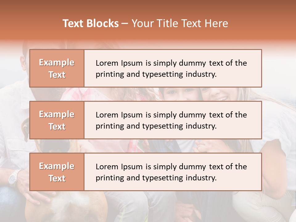 Person Pet Children PowerPoint Template