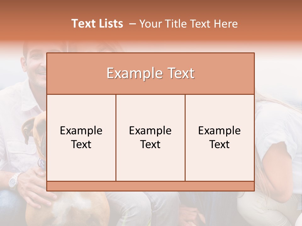 Person Pet Children PowerPoint Template