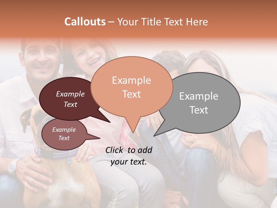 Person Pet Children PowerPoint Template