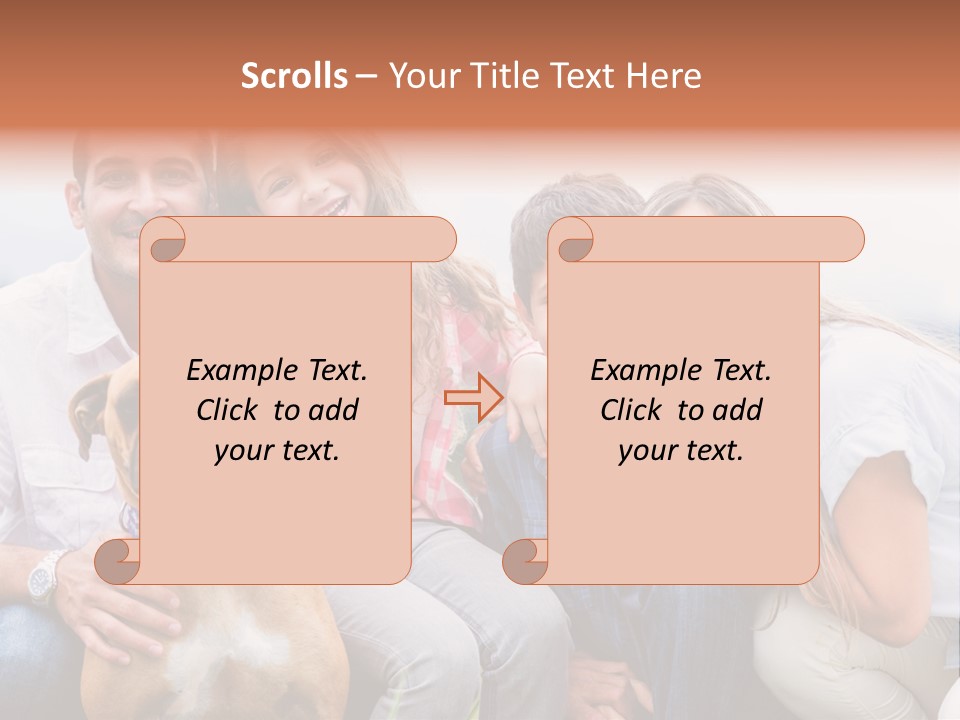 Person Pet Children PowerPoint Template