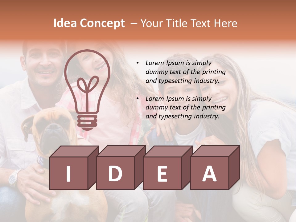 Person Pet Children PowerPoint Template