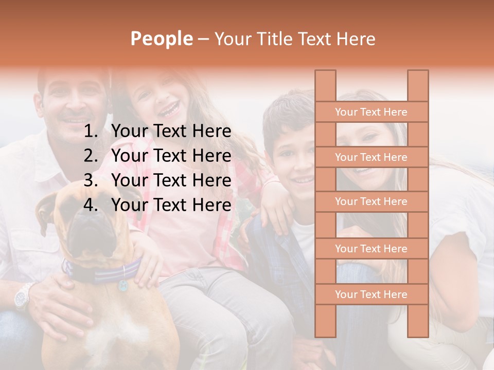 Person Pet Children PowerPoint Template