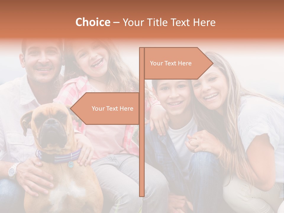 Person Pet Children PowerPoint Template