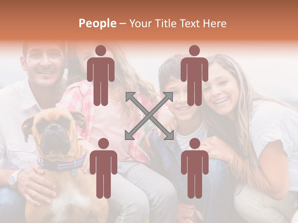 Person Pet Children PowerPoint Template