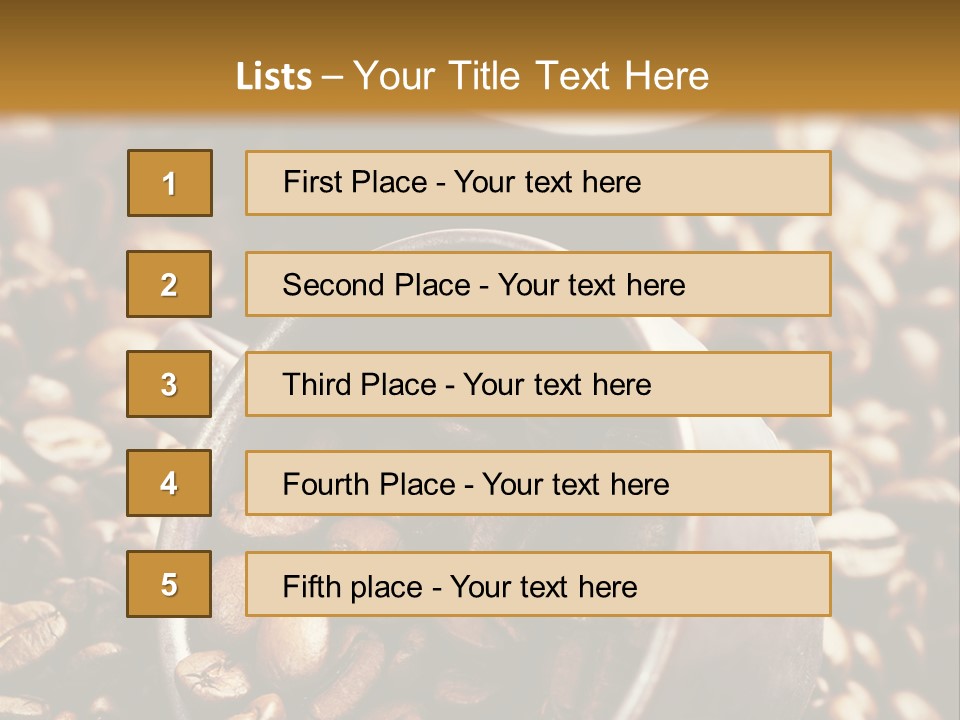 Arabica Caffeine Copyspace PowerPoint Template