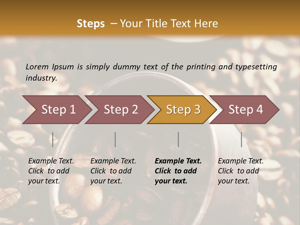 Arabica Caffeine Copyspace PowerPoint Template