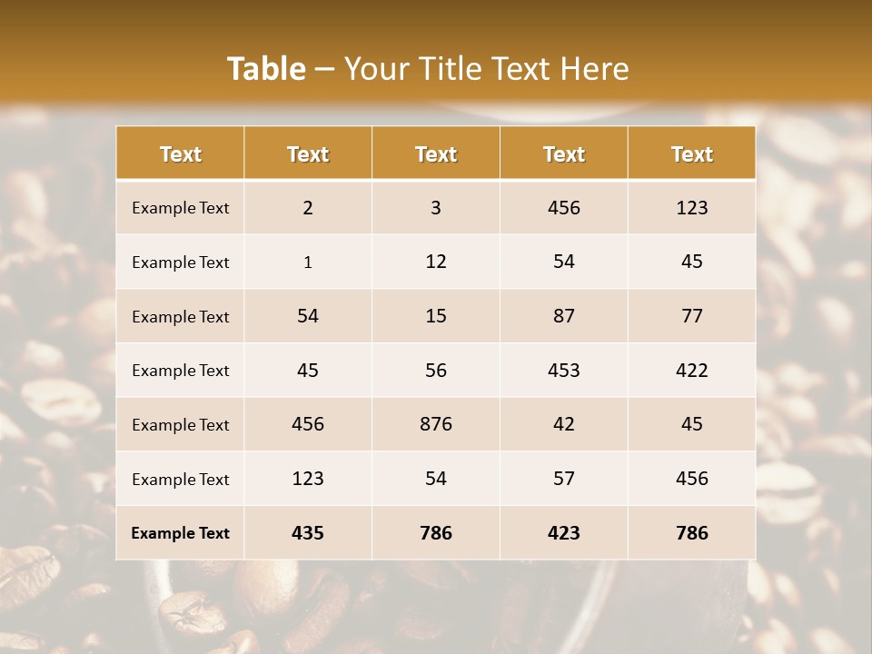 Arabica Caffeine Copyspace PowerPoint Template
