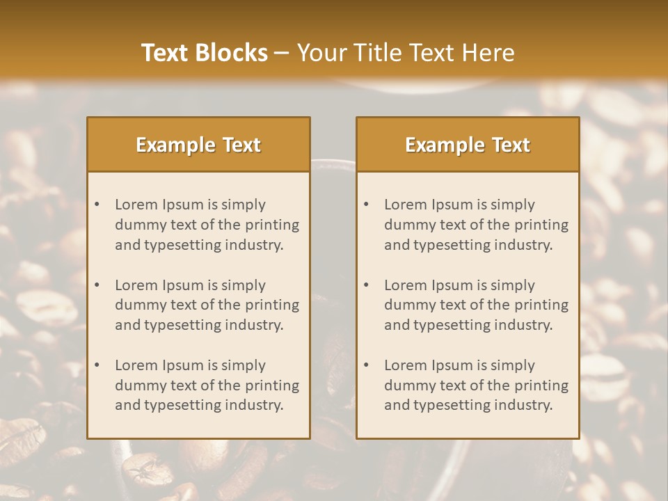 Arabica Caffeine Copyspace PowerPoint Template