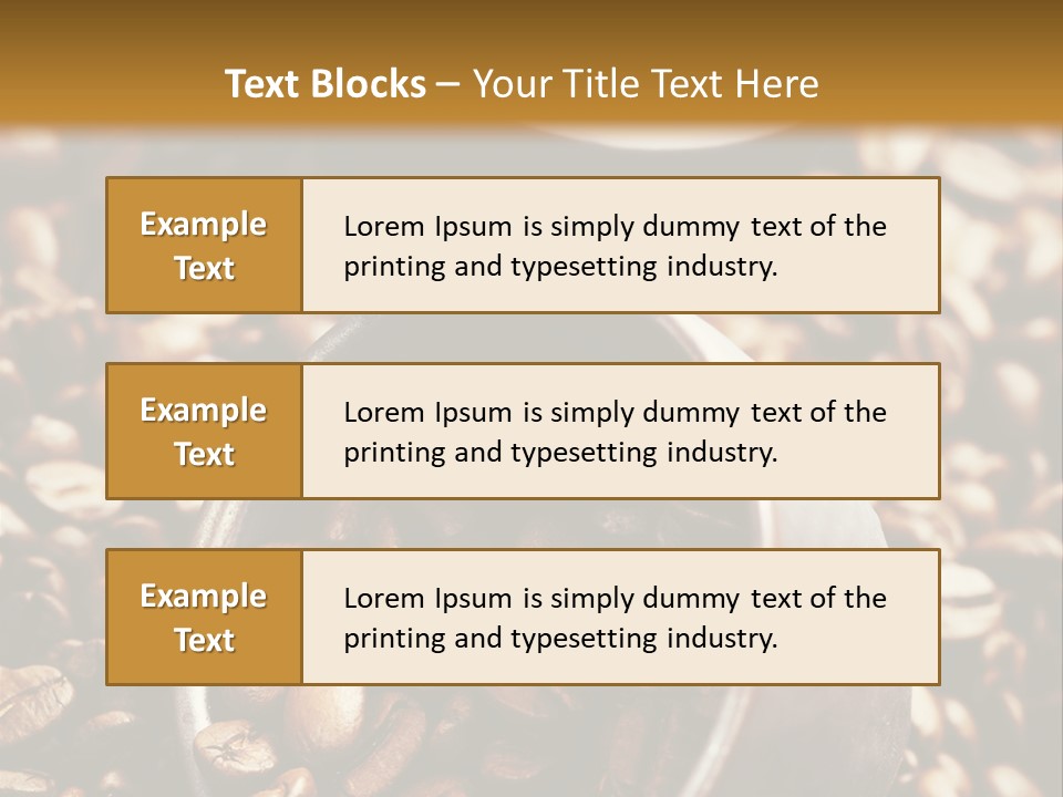 Arabica Caffeine Copyspace PowerPoint Template