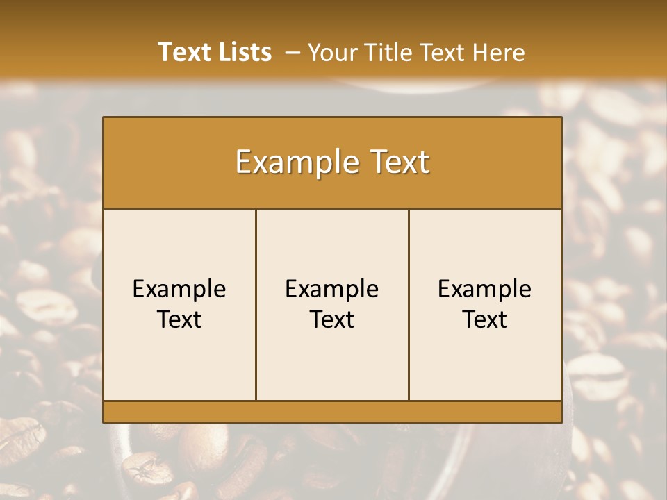 Arabica Caffeine Copyspace PowerPoint Template