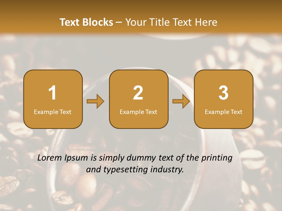 Arabica Caffeine Copyspace PowerPoint Template
