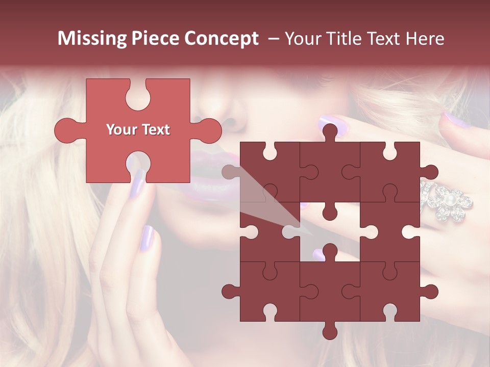 Lilac Portrait Fashion PowerPoint Template