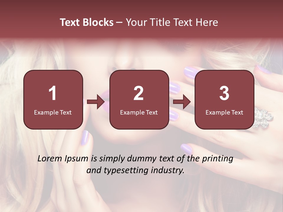 Lilac Portrait Fashion PowerPoint Template