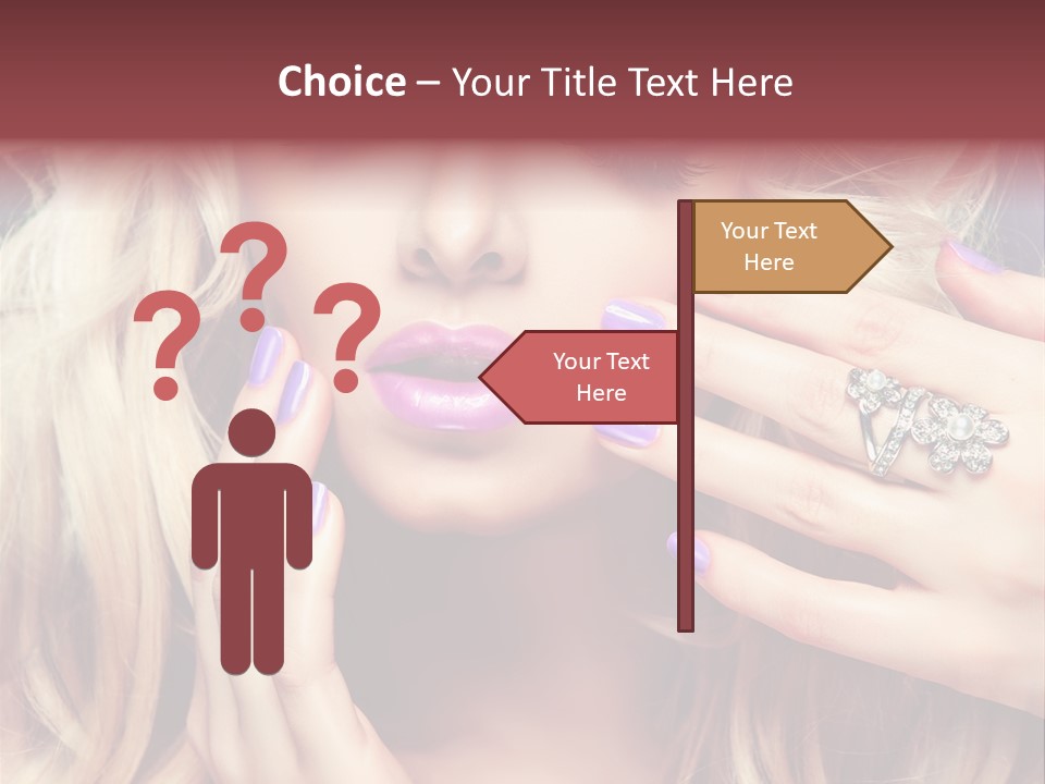 Lilac Portrait Fashion PowerPoint Template