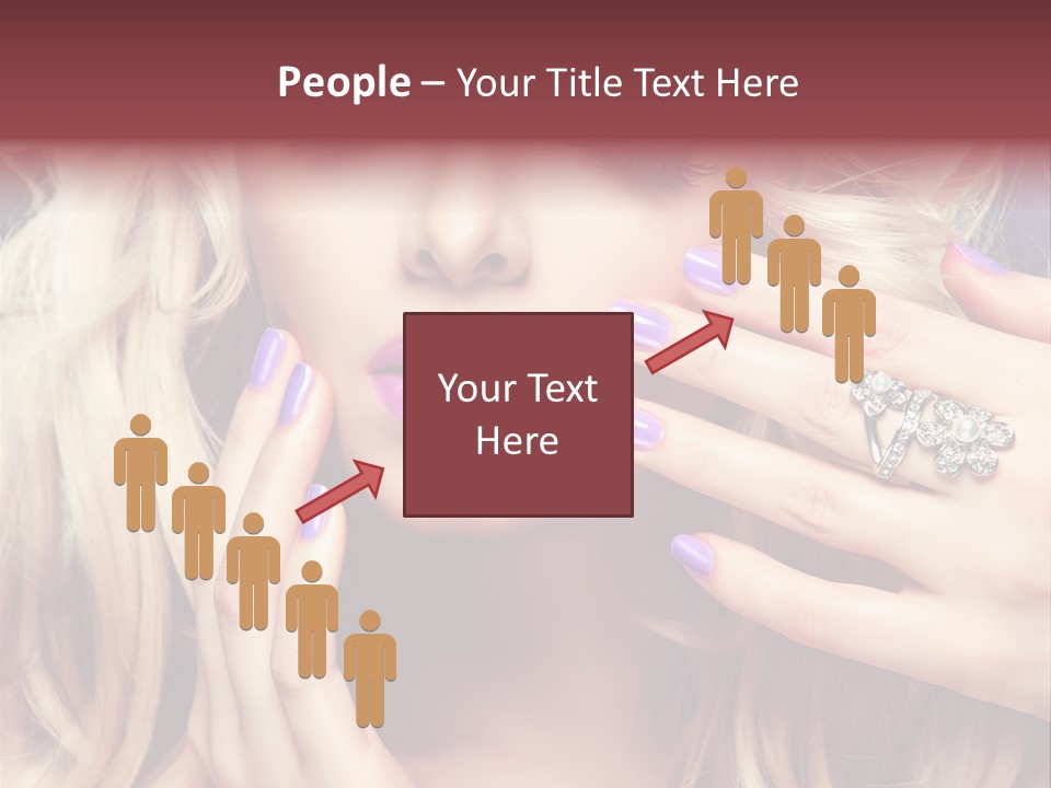 Lilac Portrait Fashion PowerPoint Template