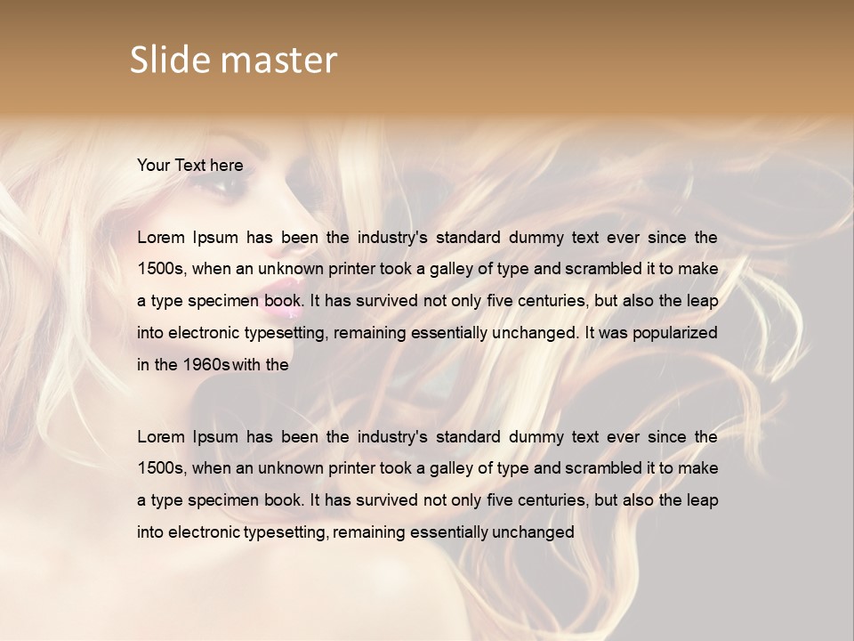 Mak Up Eyes Accessory PowerPoint Template