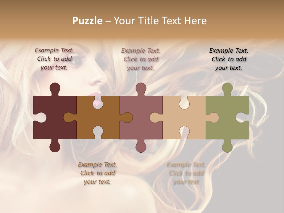 Mak Up Eyes Accessory PowerPoint Template