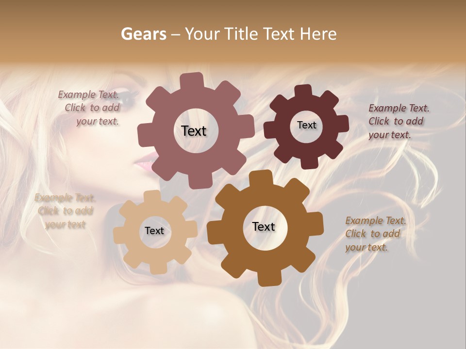 Mak Up Eyes Accessory PowerPoint Template