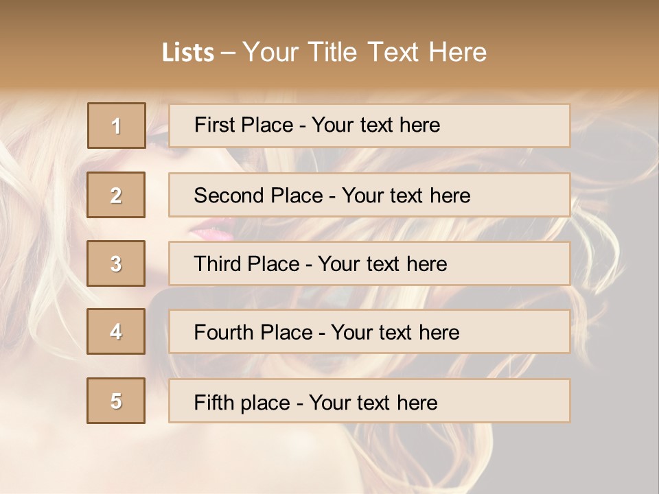 Mak Up Eyes Accessory PowerPoint Template