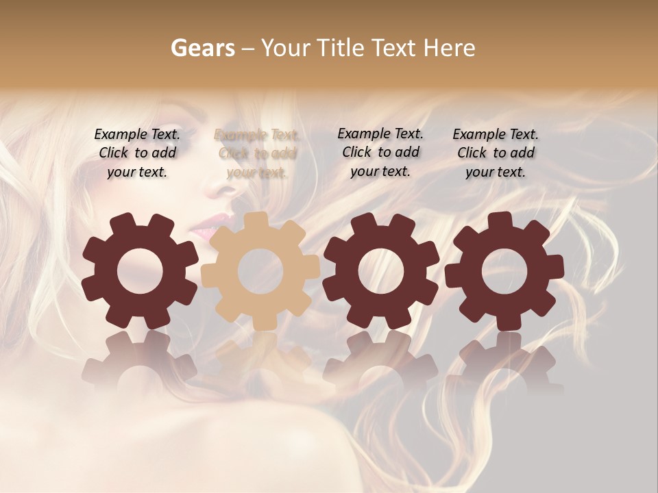 Mak Up Eyes Accessory PowerPoint Template