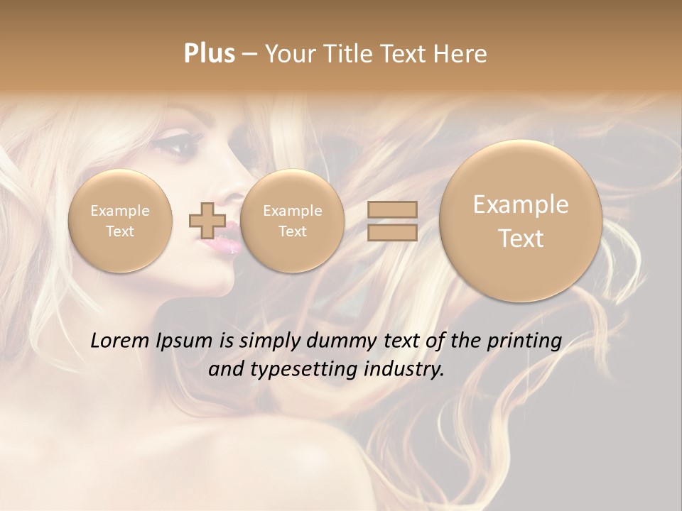 Mak Up Eyes Accessory PowerPoint Template