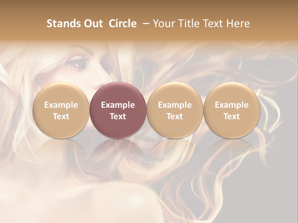 Mak Up Eyes Accessory PowerPoint Template