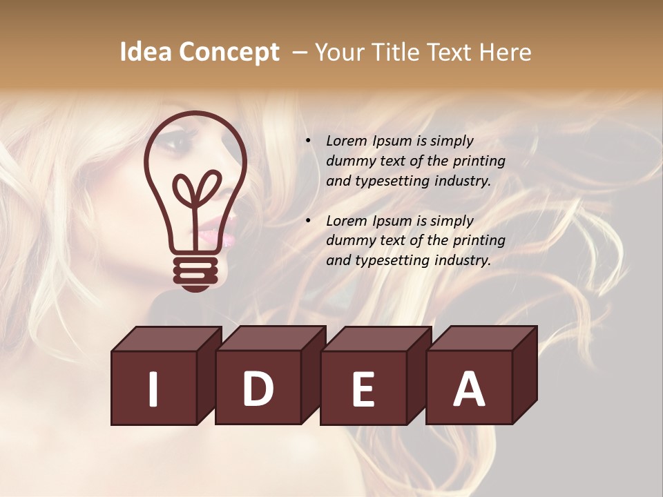 Mak Up Eyes Accessory PowerPoint Template