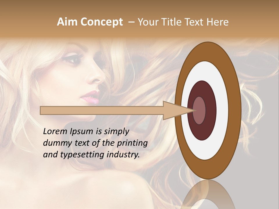 Mak Up Eyes Accessory PowerPoint Template