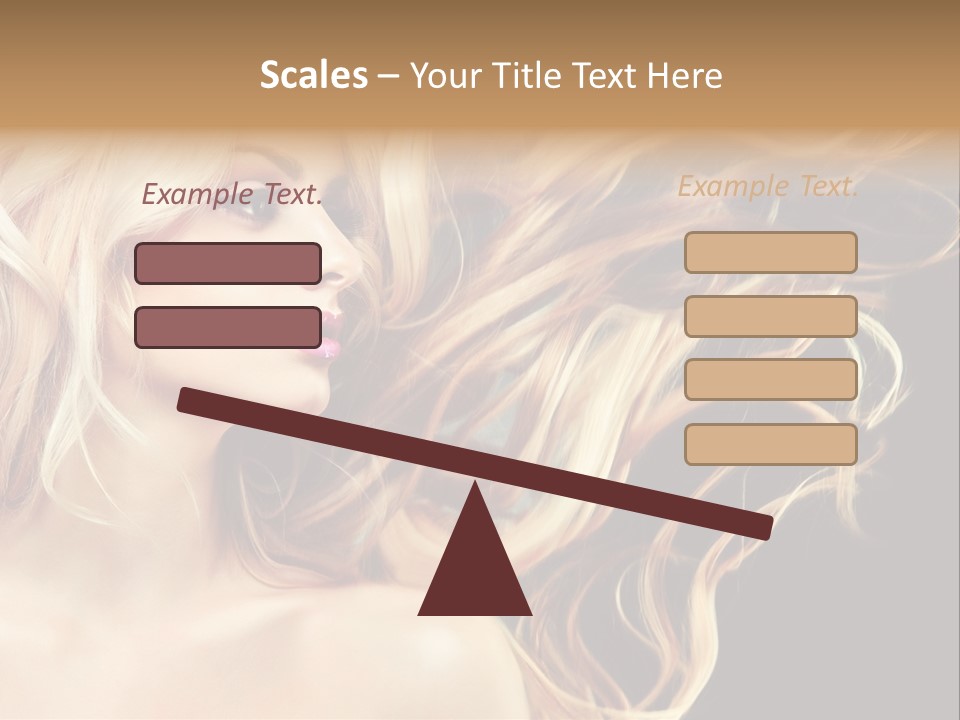 Mak Up Eyes Accessory PowerPoint Template