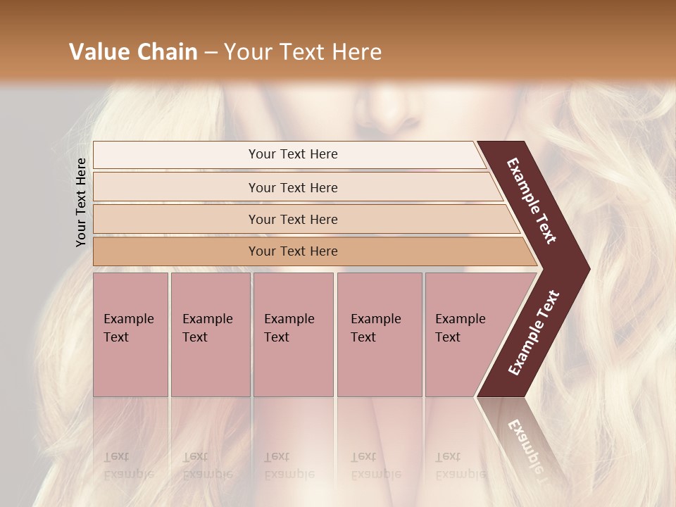 Glance Hairstyle Closeup PowerPoint Template