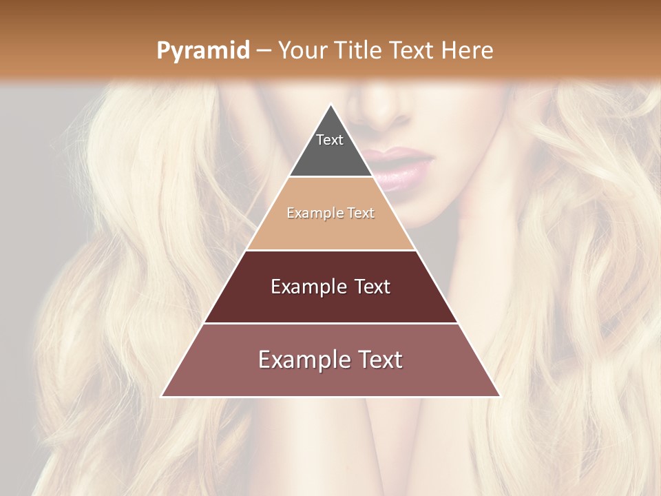 Glance Hairstyle Closeup PowerPoint Template