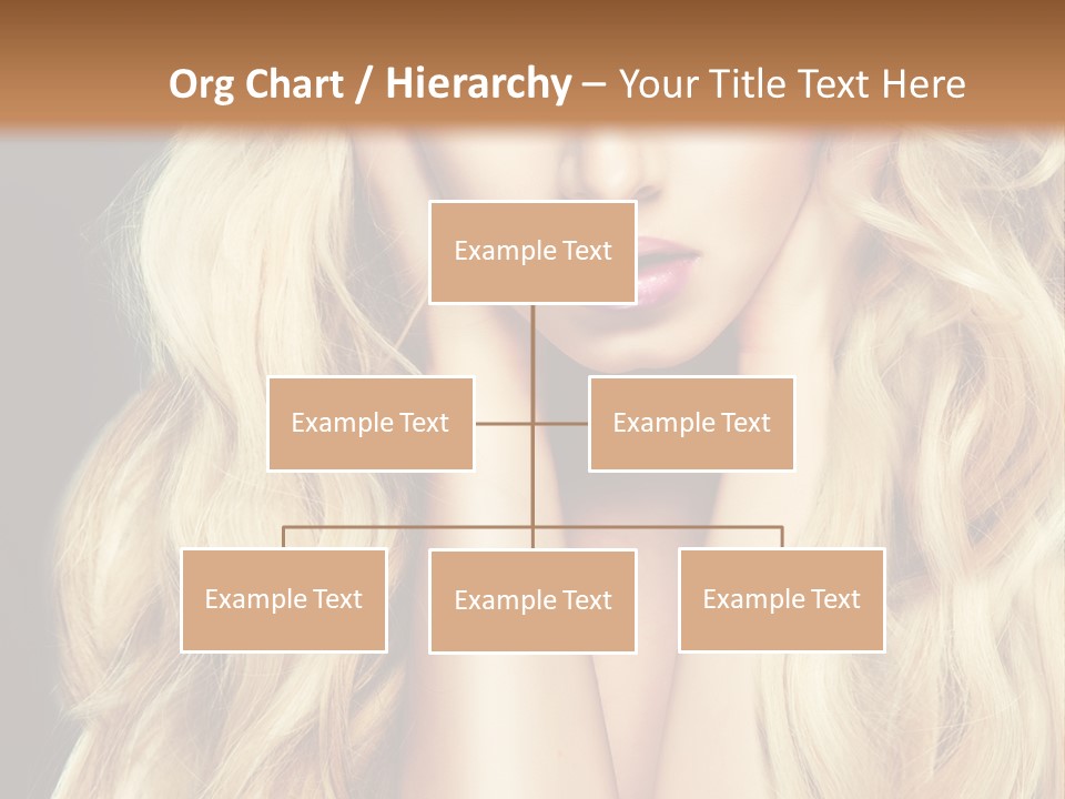 Glance Hairstyle Closeup PowerPoint Template