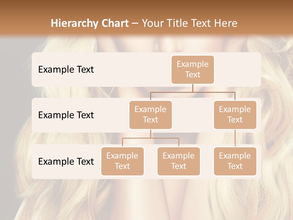 Glance Hairstyle Closeup PowerPoint Template