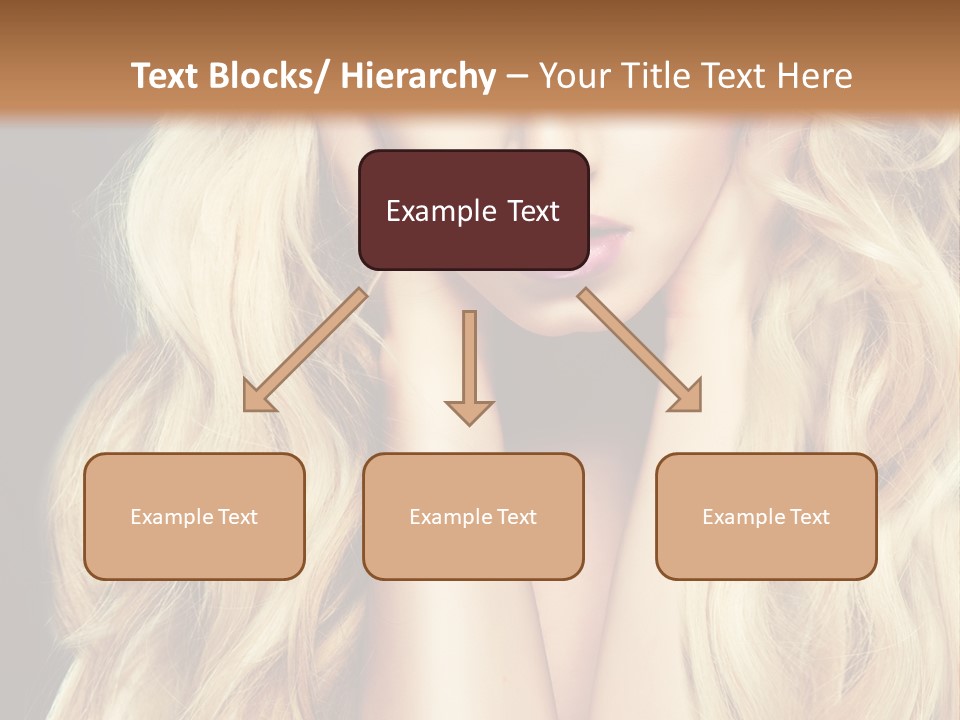 Glance Hairstyle Closeup PowerPoint Template