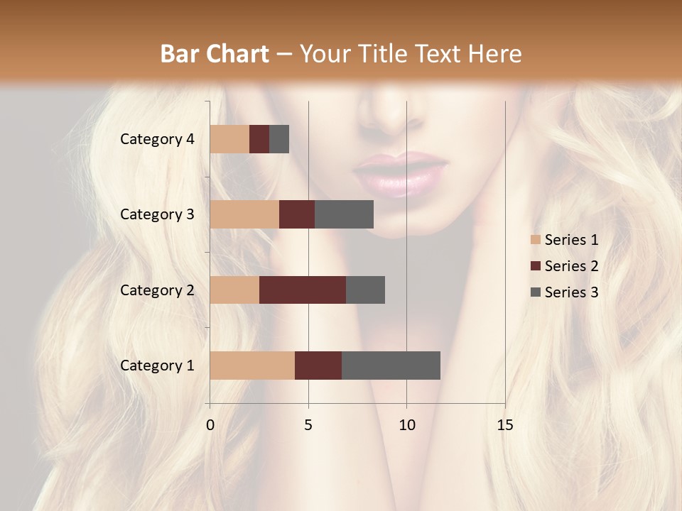 Glance Hairstyle Closeup PowerPoint Template
