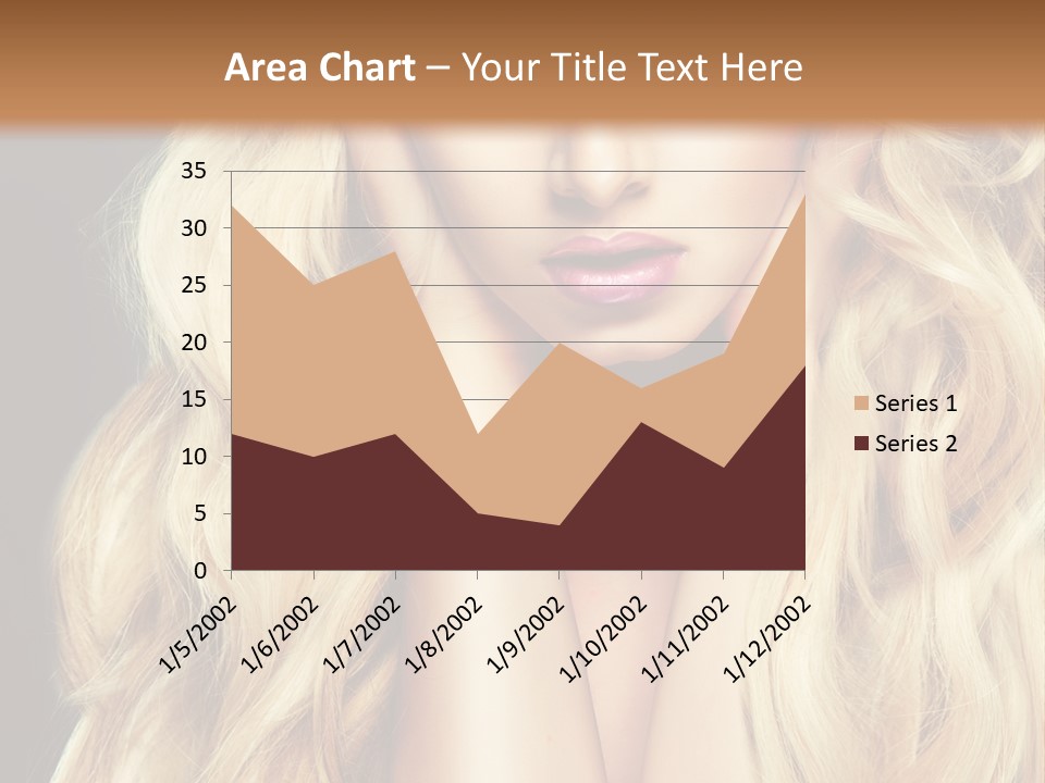 Glance Hairstyle Closeup PowerPoint Template