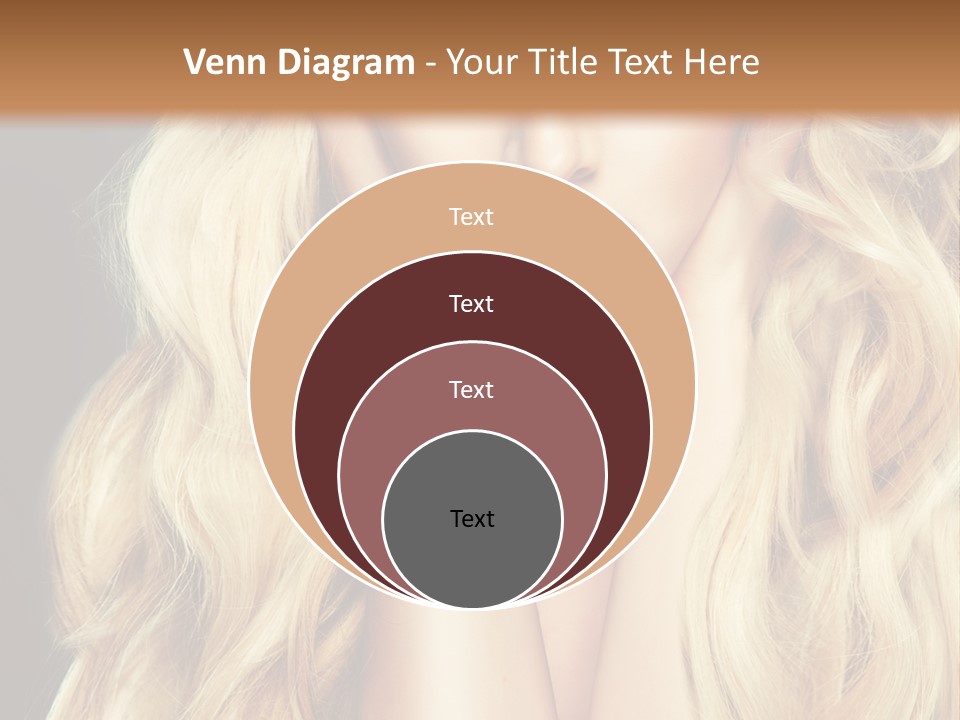 Glance Hairstyle Closeup PowerPoint Template
