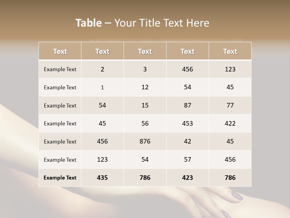 Gloss Eyeshadow Nail PowerPoint Template